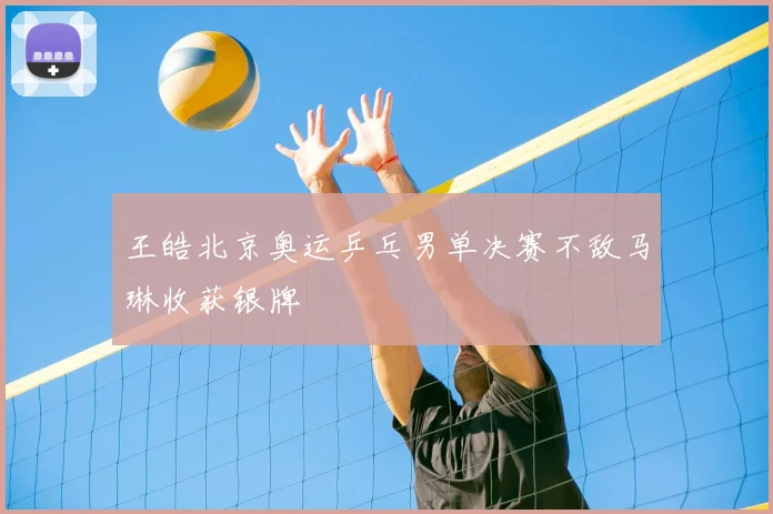 王皓北京奥运乒乓男单决赛不敌马琳收获银牌